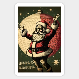 Santa Disco Ball Sticker